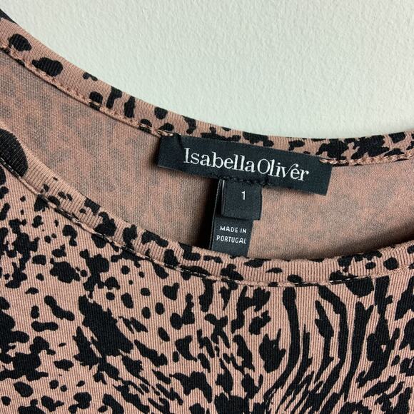 Isabella Oliver Animal Print Maternity Dress - Picture 6 of 6